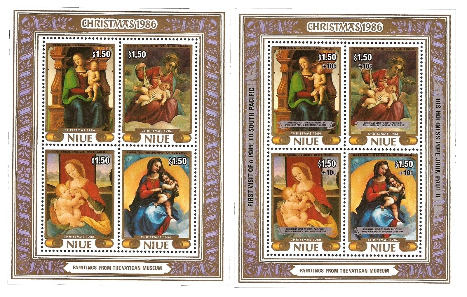 En excelente estado nunca abisagrado/estampillada sin montar o nunca montada Sellos NIUEAN de gastos de envío (1974-presente)