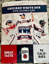 2016 August Chicago Whitesox Trifold Score Card against Orioles, Unscored