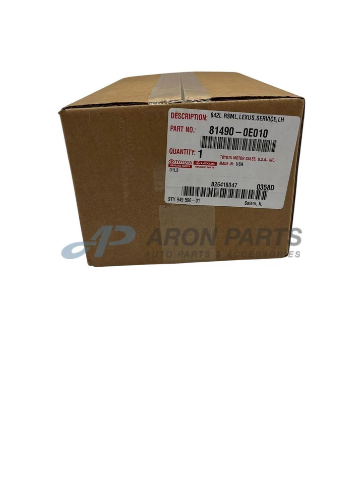 Side Marker Rear Driver Left LH Hand LX2860103C Lexus RX350 814900E010 Foto 2 de 4