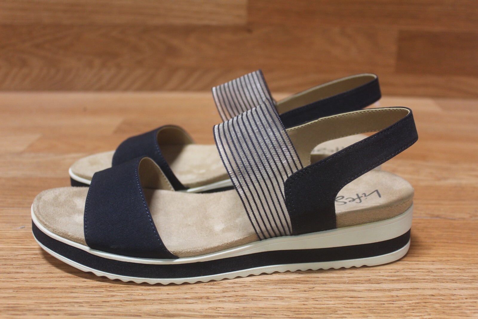 Lifestride Zing Navy Micron Women's Sandals Sz 8.5W {VL-777] | eBay