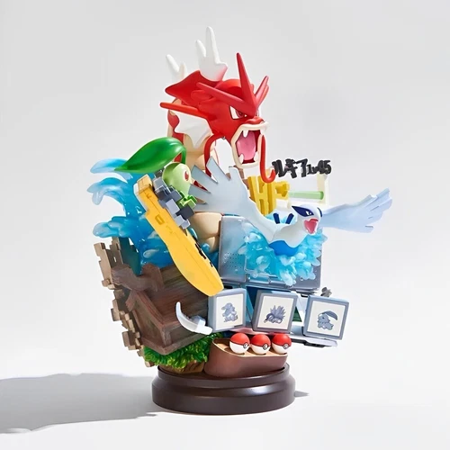 Pokemon Red Gyarados Lugia Chikorita Totodile Cyndaquil Statue Unofficial New