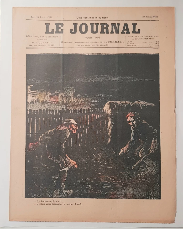 1903 - Lot De 12 Magazine Français de la Belle époque 1903 LE JOURNAL Pour Tous - Photo 3/4