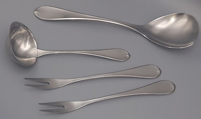 WMF Cromargan ATRIUM 4x Vorleger 2x Fleischgabel Gemüse + Saucenlöffel 4 tlg gut