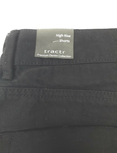 Tractr High Rise Slim Fit Cut Off Distressed Denim Shorts Womens Sz 4/27 - NEW - Picture 7 of 14