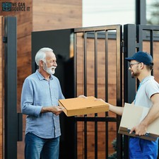 Einfache Kraftkarton Pizzakartons, faltbare Box zum Mitnehmen 7", 9" & 12"