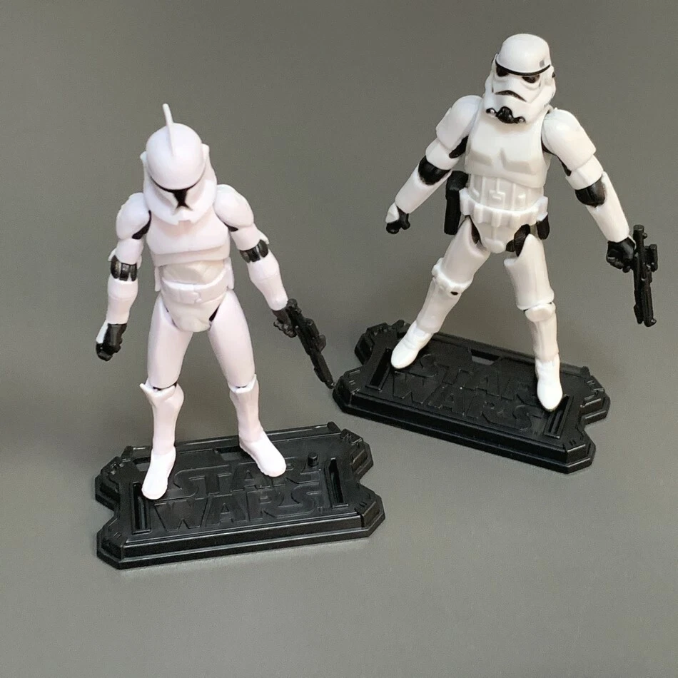 3.75" Star Wars Clone Trooper Pilot Stormtrooper Darth Vader Action Figure Toys - Image 3 of 4