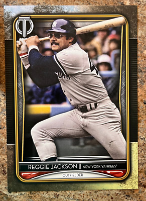 2020 Topps Tribute Reggie Jackson Yankees 10 x 14 Poster Gold   ***  1/1  ***