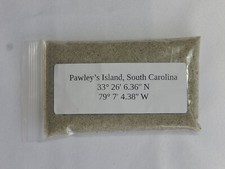 1 oz Sample Bag Natural Fine Beach Sand Pawleys Island SC South Carolina craft