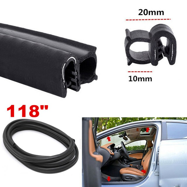 3M Universal Car Door Window Seal Strip AntiDust Wind Noise Rubber Kit Hollow eBay