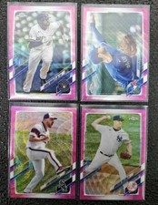 2021 Topps Chrome Update Pink Wave Refractor lot baseball 