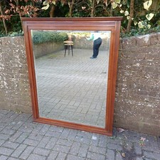 Huge Imposing Vintage Antique Late Victorian Wall Mirror / Over Mantel 144 x 119