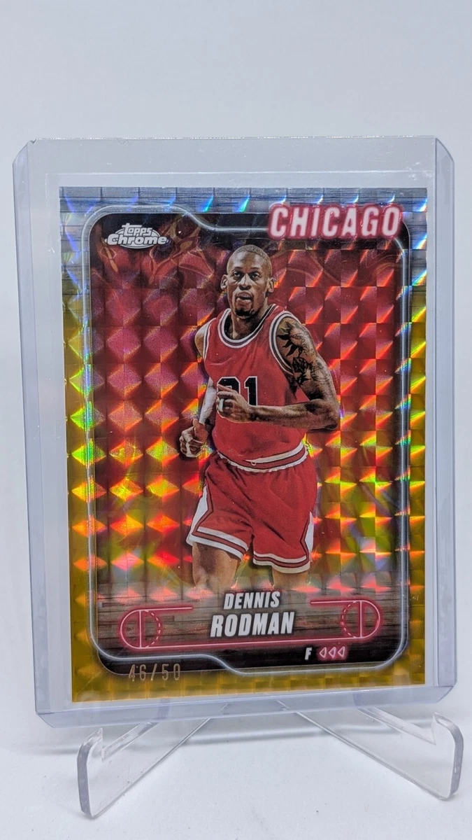 Topps Dennis Rodman Basketball Serial Numbered Sports Trading