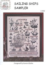 Rosewood Manor Designs / Karen Kluba  S-1012 Sailing Ships Sampler