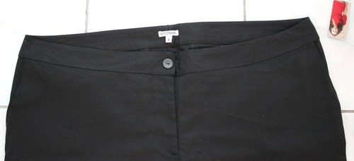 Kiyonna Women's Plus Size 4 Black Wide Leg Long Shorts Capri ~ New With Tag - Picture 4 of 11