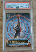 Kawhi Leonard 2019-20 Optic T-MINUS 3,2,1 Red Wave Prizm SSP PSA 9 MINT 