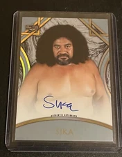 2018 Topps Legends of the WWE Sika- Autographs Silver #A-SI  /50 AUTO