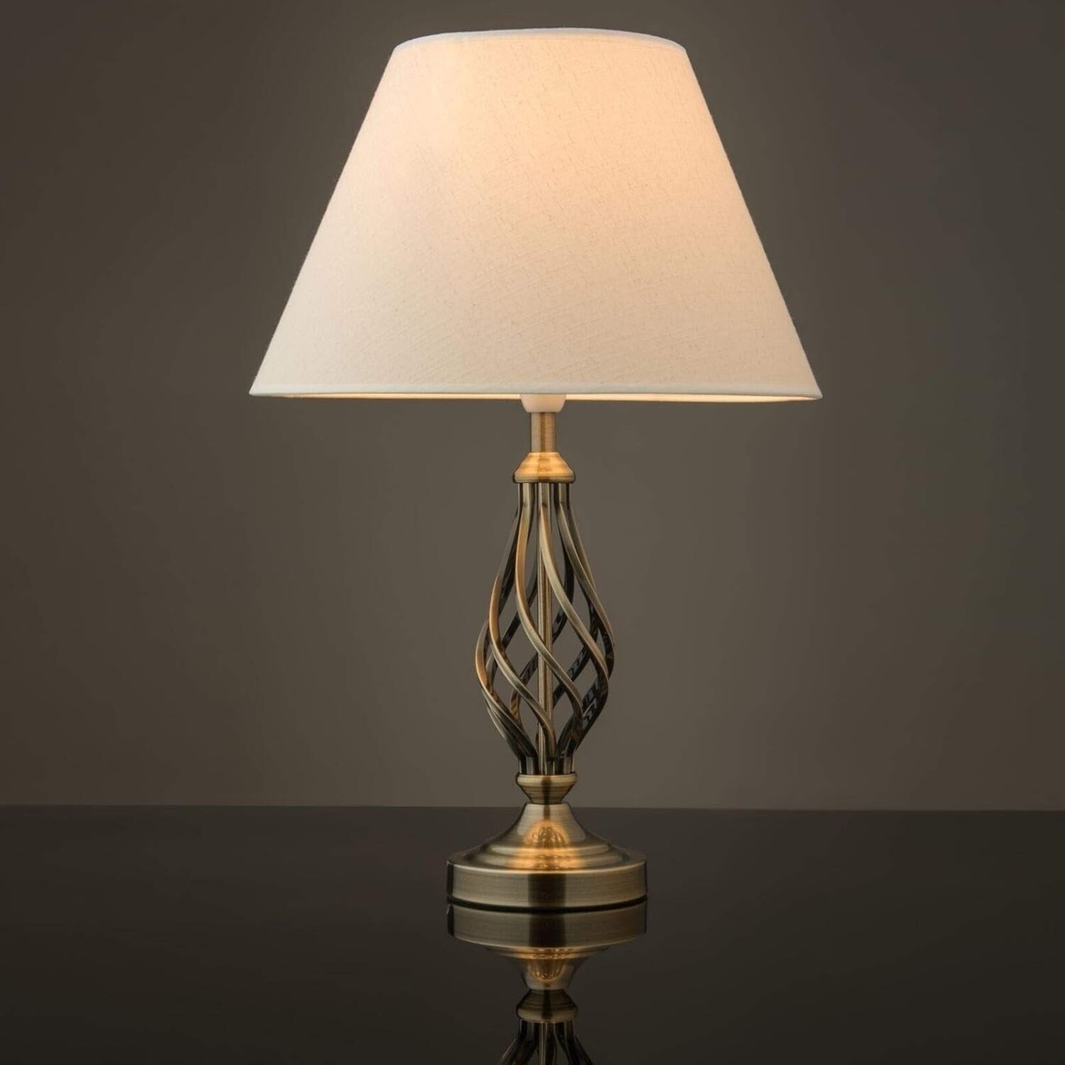 Kingswood Barley Twist Traditional Table Lamp Barley Twist Touch