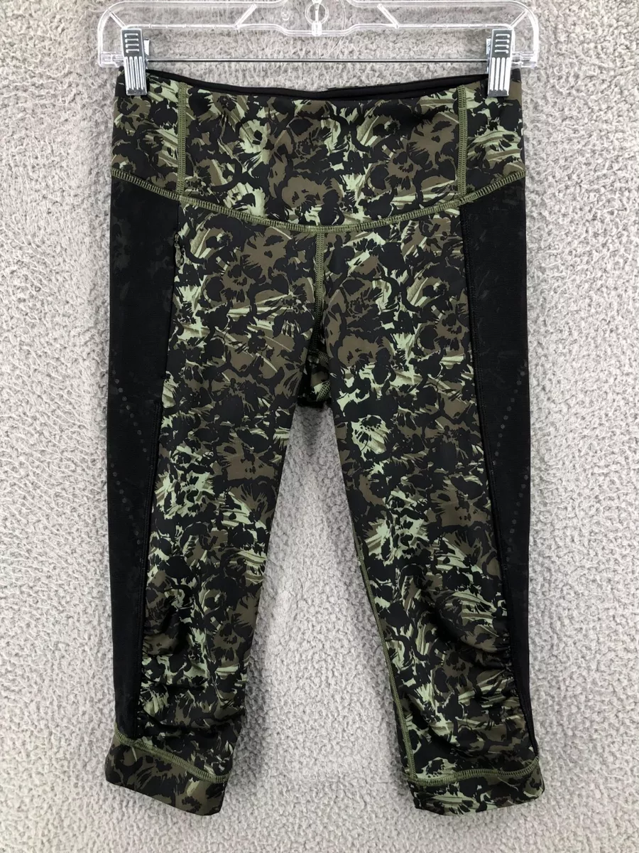 Lululemon Camo Capri Leggings Yoga Pants Women's 4 Training