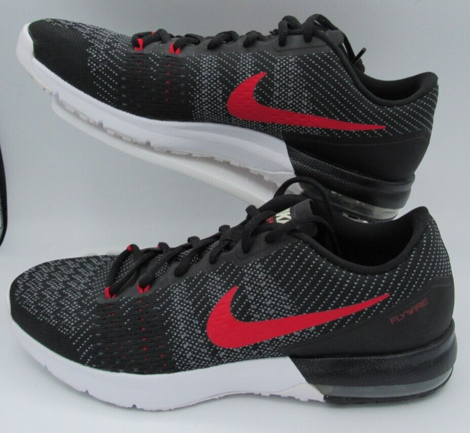 Nike Air Max Typha Flywire Training Running Shoes 820198-010 Black/Red Mens 