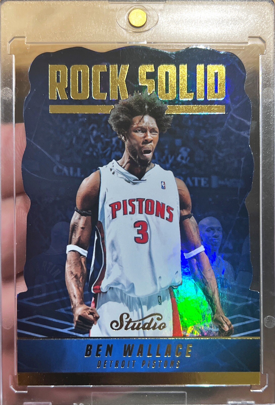 2016-17 Studio Ben Wallace Rock Solid SSP Die Cut Insert Holo Card #RS-BW