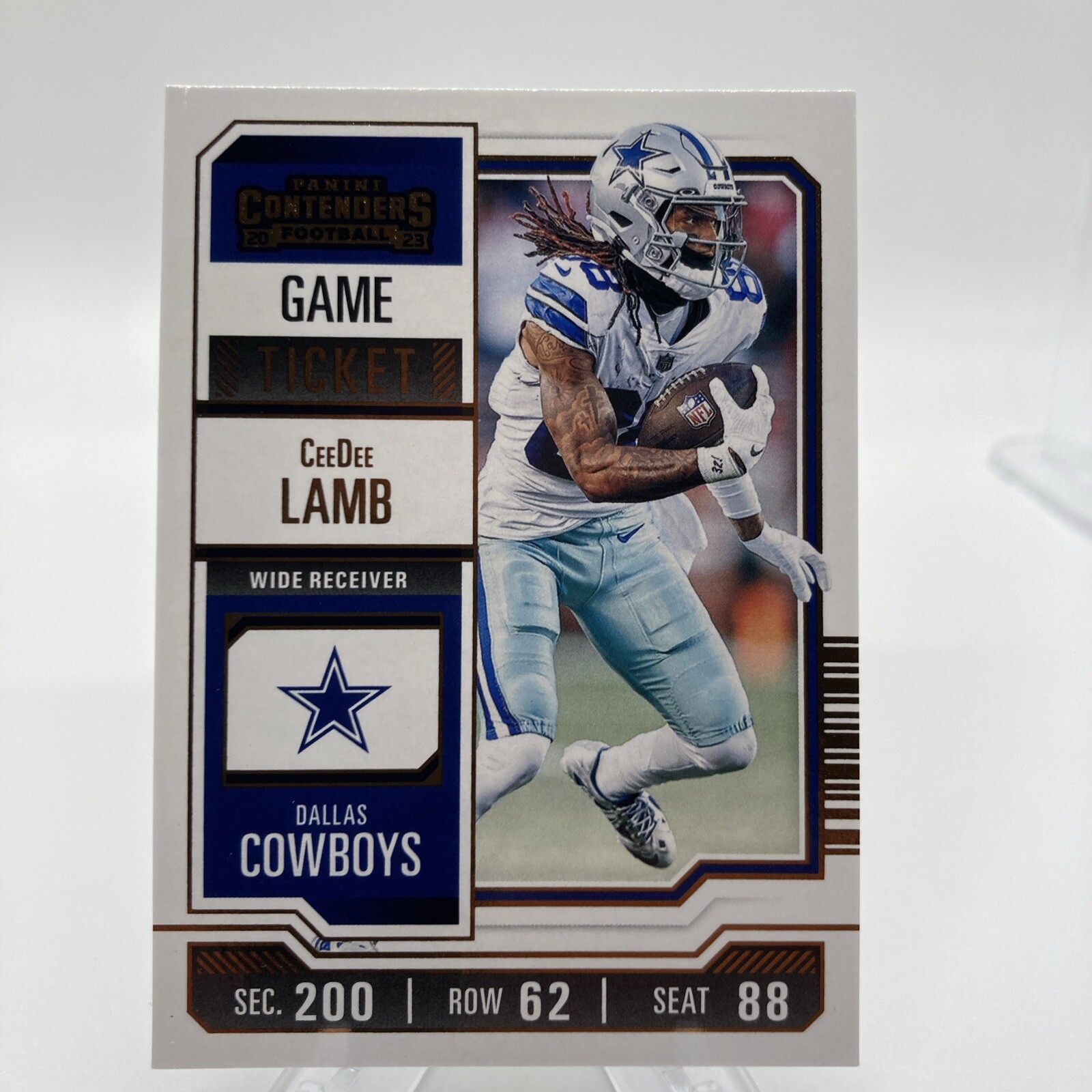 2023 Panini Contenders - Bronze Game Ticket #27 CeeDee Lamb - Dallas Cowboys