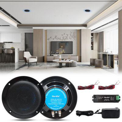 Dual Herdio 4'' Marine Boot Bluetooth Deckenlautsprecher Outdoor Badezimmer AMP