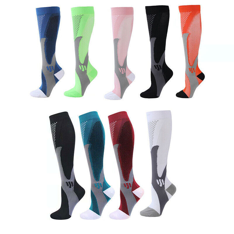 Compression Socks Stockings 20-30mmHg Men Women Support Graduated Calf Leg Sport-image