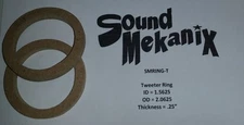 MDF Speaker / Spacer Rings, Tweeter Rings 1/4" Thick One Pair Made In USA