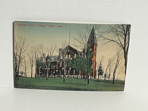 Leander Clark College Toledo Iowa Postcard A43