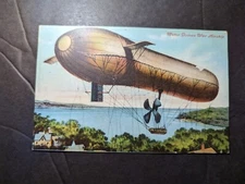 Mint USA Zeppelin Airship Aviation Postcard Motor Driven War Airship
