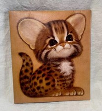 Vintage 1970s Hallmark Leopard Cub Large Photo Album Scrapbook