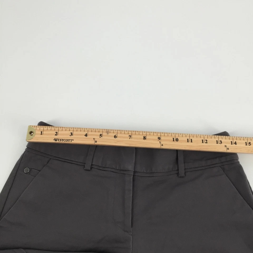 Shorts chino Apt 9 cintura média tamanho 4 feminino cinza escuro casual algemado cáqui preppy P - Imagem 4 de 4