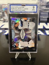 2019 Topps Chrome Greatness Returns Jeter/Judge ISA 9
