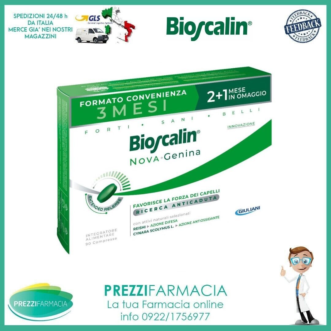 Bioscalin Nova Genina Integratore Anticaduta 90 Compresse TRATTAMENTO 3 MESI