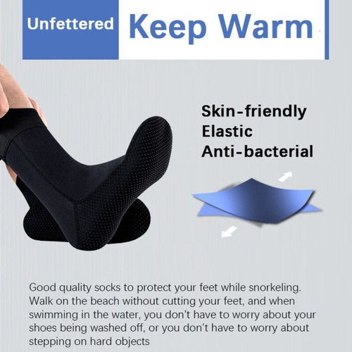 2 STCK. Neopren Tauchsocken 5 mm Wasserstiefel Neoprenanzug Schuhe Schnorchelsocken XS-2XL - Bild 14 von 18