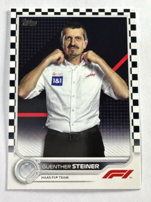 Topps 2022 Flagship Formula 1 F1 Formel 1 Haas Guenther Steiner Checker Flag