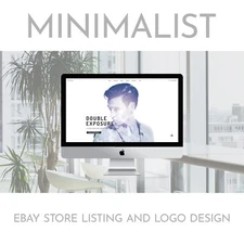 Minimal Responsiv eBay Storefront Template. Increase Your Sales FREE LOGO BANNER
