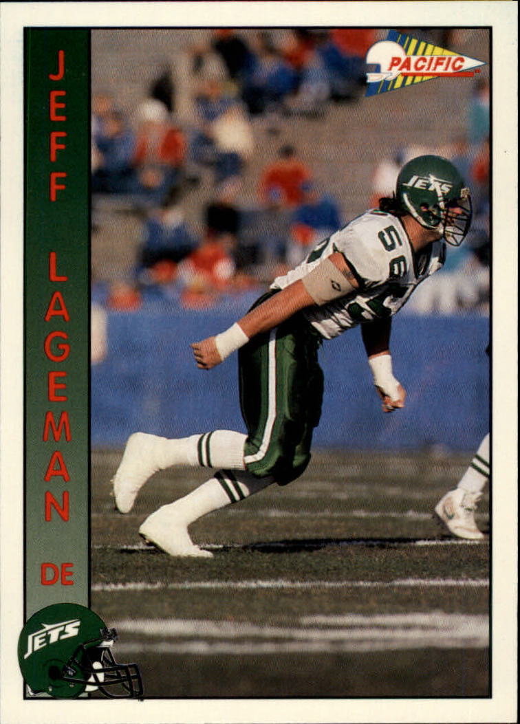 1992 Pacific Football "Main Set" Base Cards #221 to #440