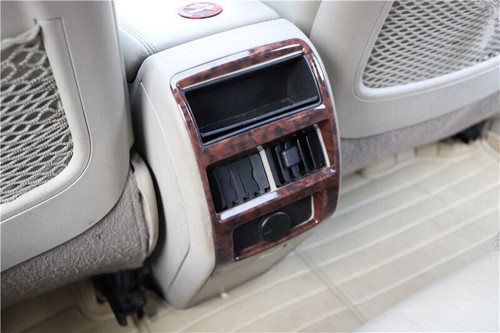 For Cadillac SRX 2010-2016 Wood Grain Rear Air Outlet Vent Panel Cover Trim 1Pcs - Picture 5 of 9