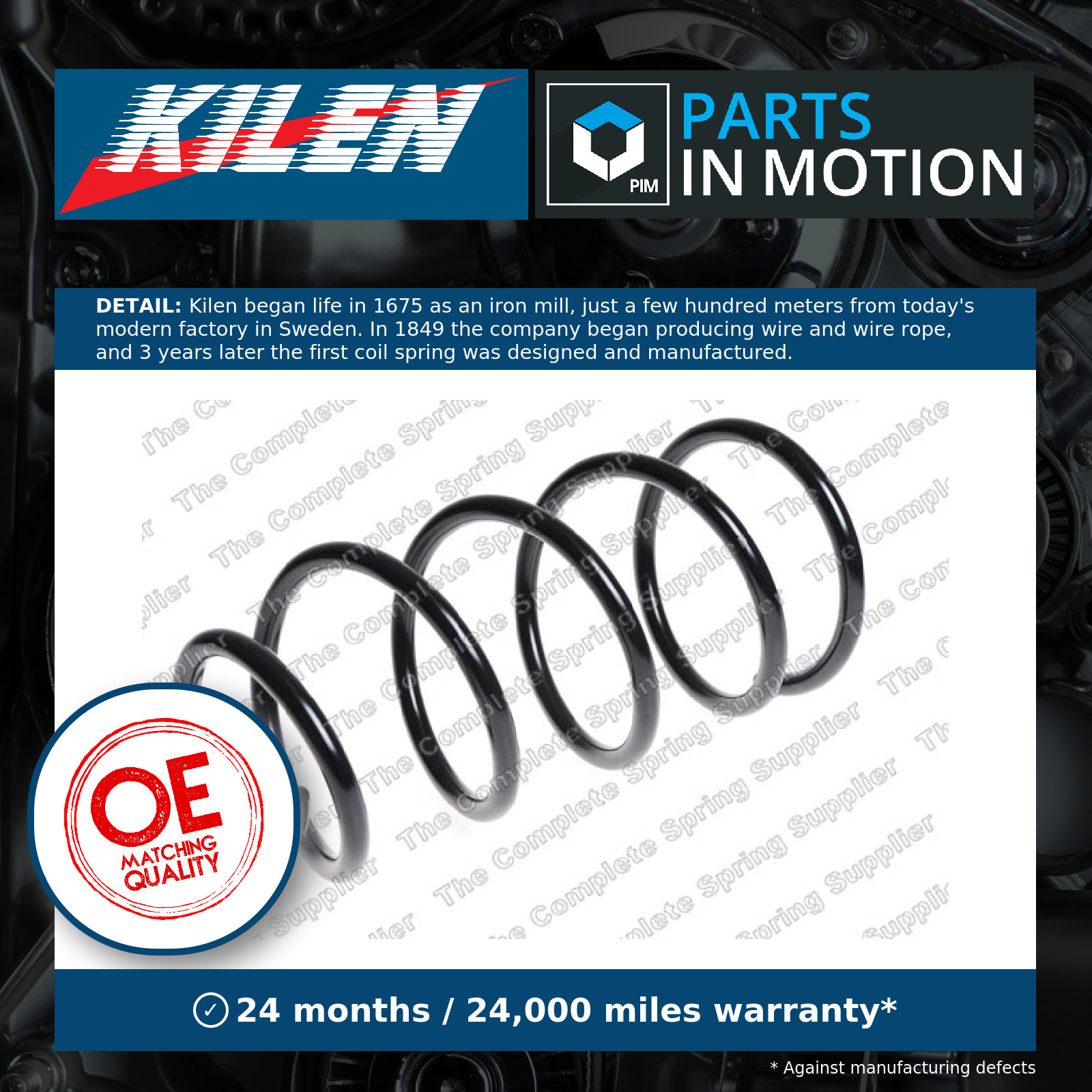 SUSPENSION SPRING 4095841 FOR FORD FOCUS/II/Convertible VOLVO V50 C70 S40 2.0L - Image 3