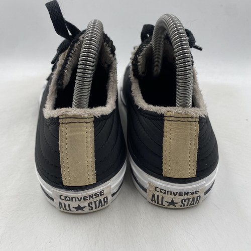 Converse CTAS schwarze gesteppte Low-Top-Sportschuhe Größe UK 4 Streifen Damen Fitnessstudio Skate - Bild 5 von 8