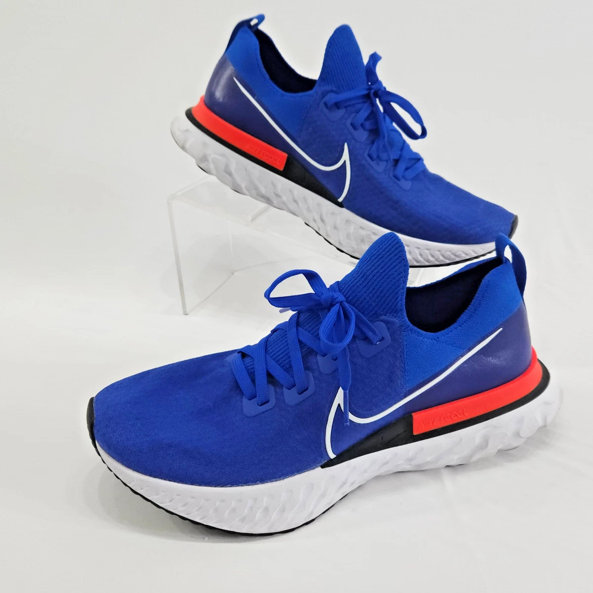 Nike React Infinity Run Flyknit Racer Blue Crimson | eBay