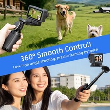Bluetooth Selfie Stick Tripod Grip Handle For DJI Action 6/5/4/3 Osmo 360 NANO