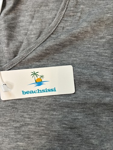 Beachsissi gray t-shirt swimsuit cover-up women's sz S NWT - Bild 5 von 10