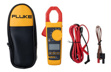 Fluke 325 True-RMS AC/DC Clamp Meter, Temperature Probe, Leads & Case