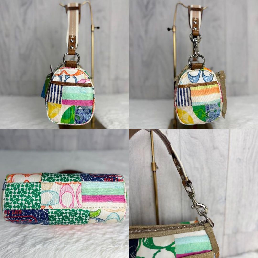COACH Multicolor Signature Patchwork Shoulder Bag… - image 6