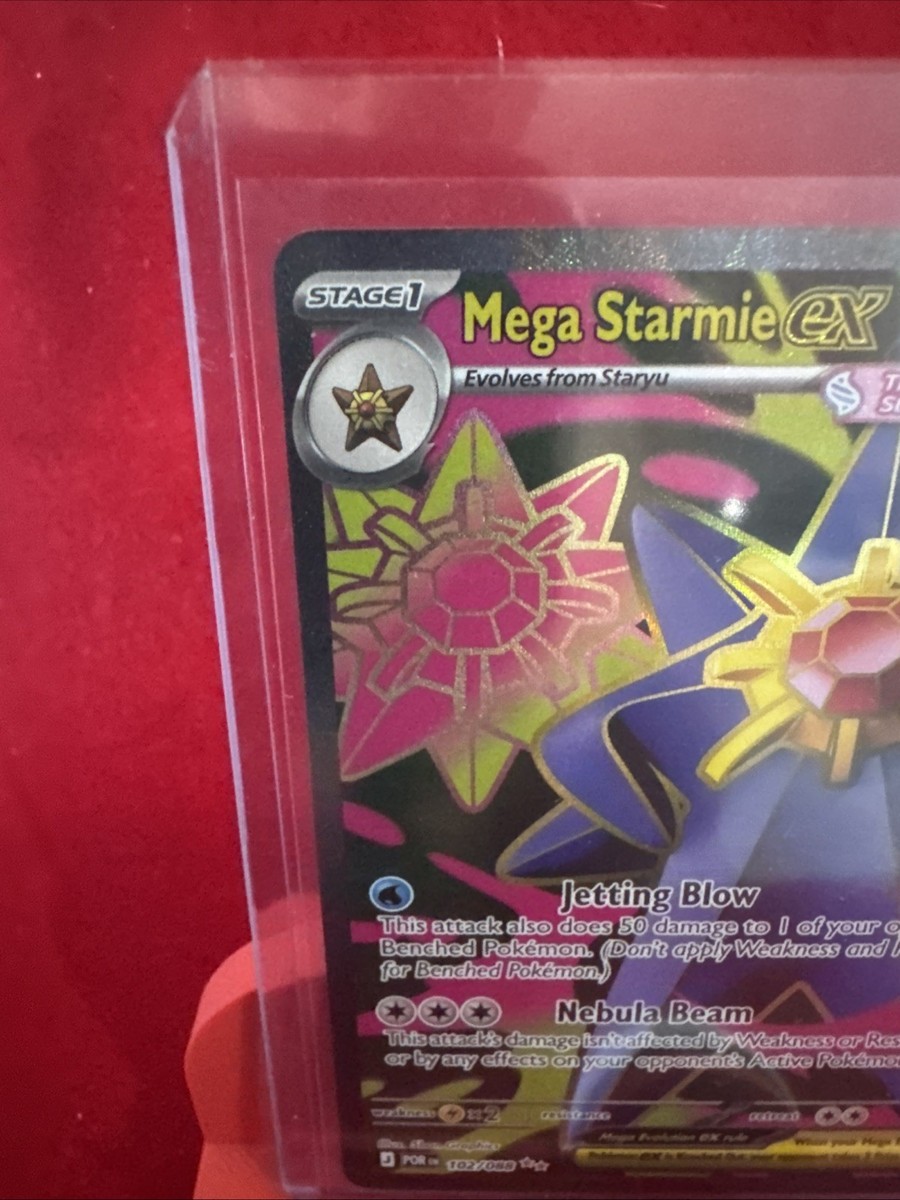 Mega Starmie EX 102/088 Full Art Ultra Rare Pokemon TCG: Perfect