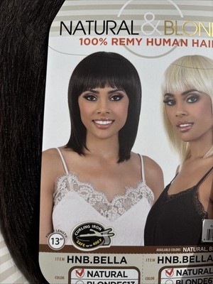  Wigs for Women - MOTOWN TRESS 100% Human Remy Hair, Natural color