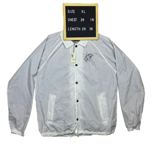 NWT Rooster Teeth No Love Lost Coach's Jacket Geoff Alex Bond Tattoo Men Size XL - Picture 14 of 24
