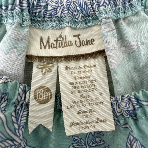 Matilda Jane Bell Sleeve Top Girls 18 Months Floral with Tie in Back Blue & Pink - Picture 14 of 14